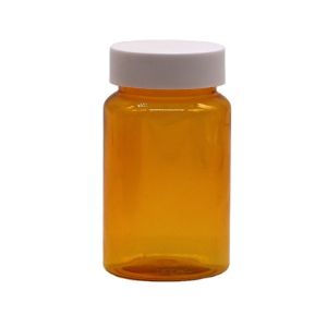 Free Samples 150ML/CC PET Plastic Orange Bottle For Medicine Pill Supplement Bottle