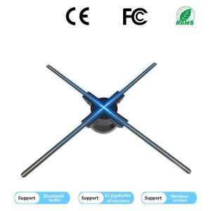 Universal Model 1700cd Hologram Projector 65cm Brightness and APP Content Upload