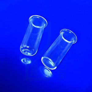 High Temperature High Purity Silica Quartz Glass Tube Quartz With Flange Tube