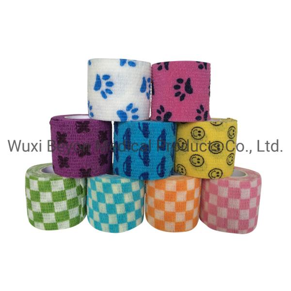 Self-Stick OEM Cohesive Bandage Private Cohesive Elastic Vet Wrap Animal Equine