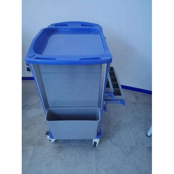 750*480*920mm Medical Emergency Trolley Abs