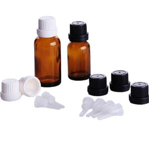 Blue Color 15ml Glass Dropper Bottles , Essential Oil Dropper Bottles