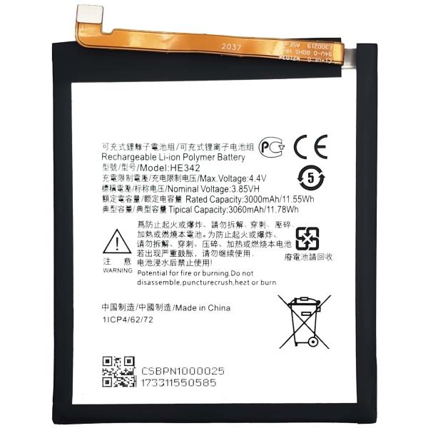 Quality Double IC Protection Mobile Phone Battery HE342 For Nokia X6 Long Lasting wholesale