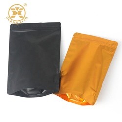 Matte Resealable CPP Coffee Bean Bags With Valve Smell Proof Stand Up Barrier