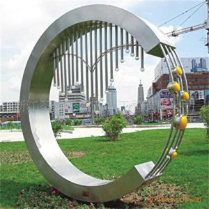 China Large Carved Coral Landscape Garden Decorative Metal Modern Sculpture on sale