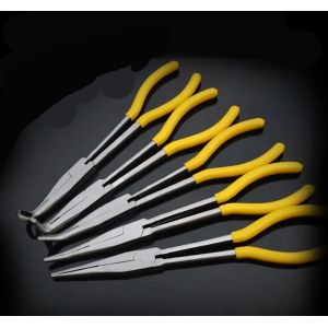 Cheap 11 Inch Bent Nose Pliers Long Angled Needle Nose Pliers 20 Degree Clip Curve for sale