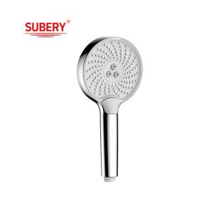 Cheap Column Chrome White Hand Showers Liquid Silicon Nozzle Round Easy Cleaning OEM for sale