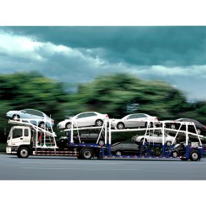 2 Axle Hydraulic Car Carrier Semi Trailer with Air Suspension Double-Deck