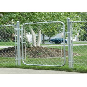 8FT X 50FT Chain Link Fabric Fence With Razor Barbed Wire For High Level
