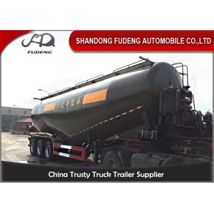 Carbon Steel V shape Bulk cement tanker trailers 3 axles silo cement carrier