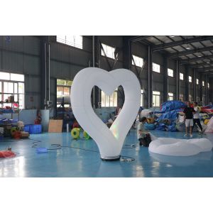 2.5M Diameter Inflatable Lighting Decoration Heart Belt LED Light