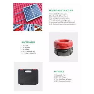 Lithium Ion 5kw Off Grid Solar System Kit Mppt Mc4 Complete System For Home