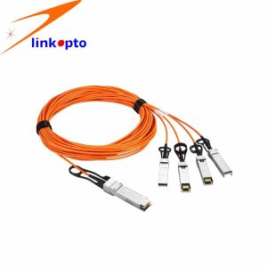 10G SFP+ To SFP+ OM2 AOC Active Optical Cable 1 Meter Length High Performance