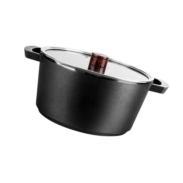 Quality Lightweight 24cm Thick Bottom Stock Pot Induction Milk Pan Non Textured wholesale