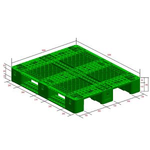 Heavy Duty industrial stackable plastic pallets Loading Capacity of 4T and 1T
