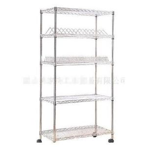 China Adjustable  Metal Wire Shelving , Heavy Duty NSF 4 Tier Chrome Wire Shelving on sale