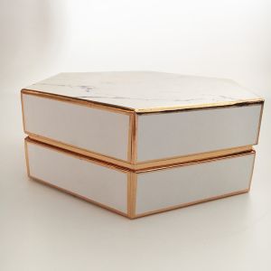 Hexagonal Rigid Gift Box With Wo-Piece Structure: Custom Premium Gift Box For
