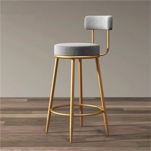 Restaurant Supply Bar Stools Velvet High Stool With High Rebound Sponge