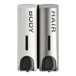 Cheap 2 x 350ml Manual Double Application Liquid Soap Dispenser for sale