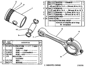 Quality 4T7354 Piston Engine 4T-7354 Ring 7M5564 Ring Grp Piston Cylinder Liner 7M-5564 wholesale