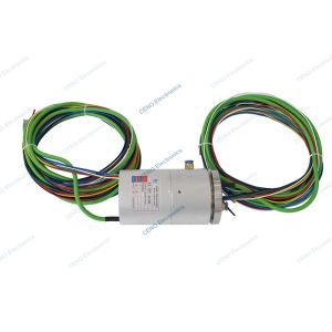 Integrated Ethernet Signal Power Electrical Slip Rings 30rpm With Pneumatic