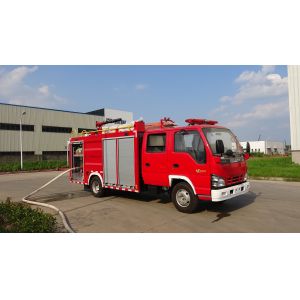 96KW Mini Rescue Fire Trucks With Water Foam Powder Multifunctional