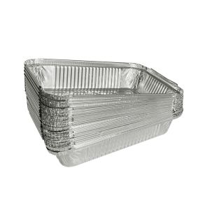 Plastic Type Aluminum Foil Disposable Rectangular Fast Food Takeaway Container