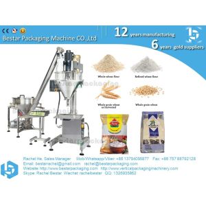 Automatic packaging machine for powder flour filling and sealing