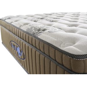 Home 14 Inch Firm Natural Latex Mattress , Box Coil Gel Memory Foam Mattress