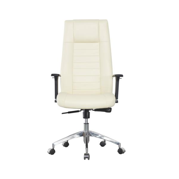High Back With Visitor Chair Pu Office Chair With Black Pu Casters