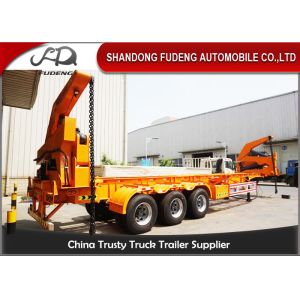 Heavy Duty Self Unloading Container Trailer With Hydraulic Container Lifter
