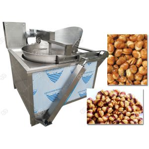 Electric Heating Green Peas Broad Beans Frying Machine 100KG / H CE Passed