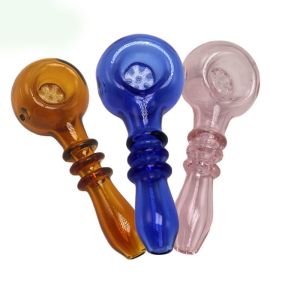 SGS 4 Inches Polychrome Borosilicate Glass Pipe
