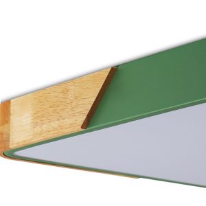 Square Wood veneer ceiling light fixtures for ndoor home Lighting Fixtures (WH