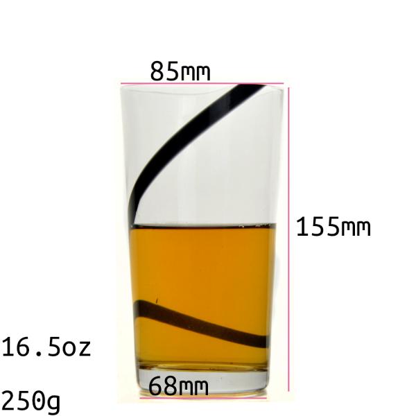 Solid Color tall Tumbler Drinking Glasses For Home