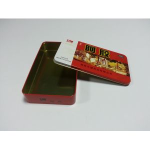 Personalized Empty Metal Tinplate Tonic / Calcium Box Containers