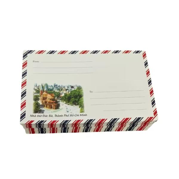 Custom White Paper Envelope Pearl Paper Business Envelopes Cardboard Envelope
