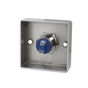 R53 NO/NC/COM Zinc Alloy Door Release Push Button,Square Small Size With Backbox