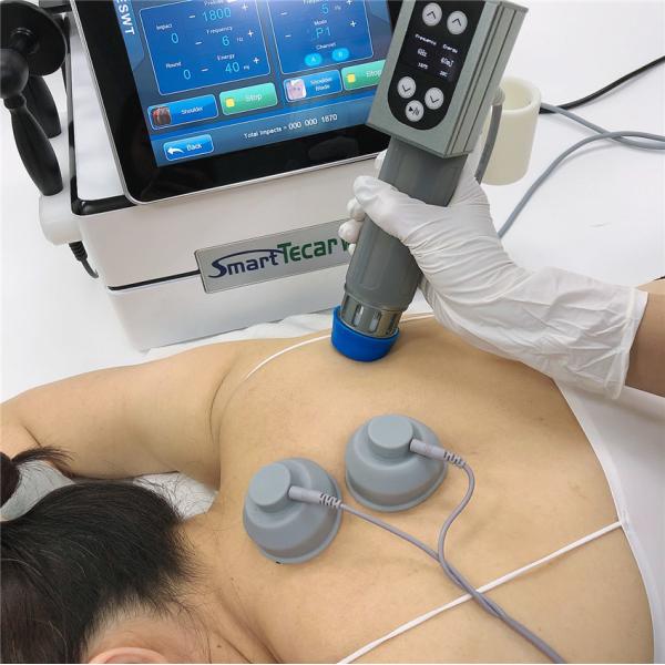 Quality 3 In 1 Tecar Diathermy EMS Shockwave Machine For Body Physiotherapy For Sport injury And Cellulite Effect wholesale