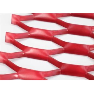 Cheap 4m Red Color Expanded Metal Wire Mesh Width 1m Strand Width 4mm for sale