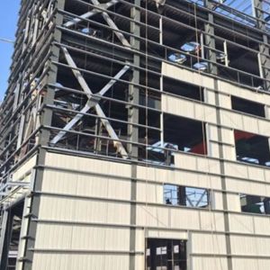 Steel Prefabricated Commercial Building Platform Fabrication Shed Pallet Rack