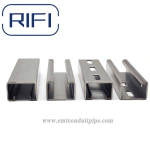 304 Or 316 Stainless Steel Strut Channel And Fittings For 10 Feet Length In