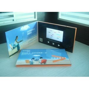 128 MB - 8 GB Memory Lcd Video Booklet , Lcd Screen Video Brochure CE Approved