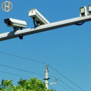 China Q235B Galvanized Steel 5M Surveillance Camera Pole on sale