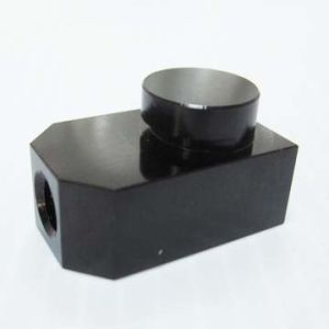 Aluminum linkage anodized in black custom part, Skate Scooter Parts