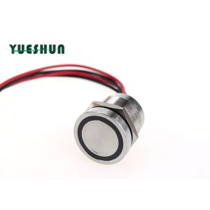 22mm IP68 Metal Piezo Touch Switch Ring Symbol LED 12V 24V Access Control System