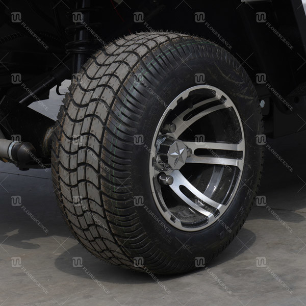 White 8 Seater High Performance NEV Golf Cart Vehicle 120Miles 48v 60v 72v For Community Club