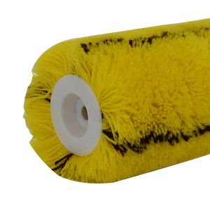 Stitched Yellow Paint Roller Brush Euro - Style With Cross Stripe
