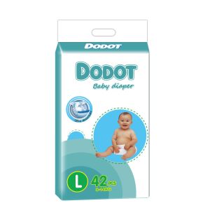 Printed Fluff Pulp SAP Disposable Baby Diapers Adjustable Breathable