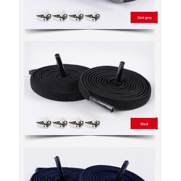 Cheap no tie shoelace lazy shoelaces Dress Shoes Adventure Camping Running Fashionable colourful shoelace